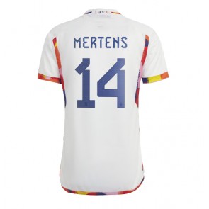 Belgien Dries Mertens #14 Bortatröja VM 2022 Kortärmad